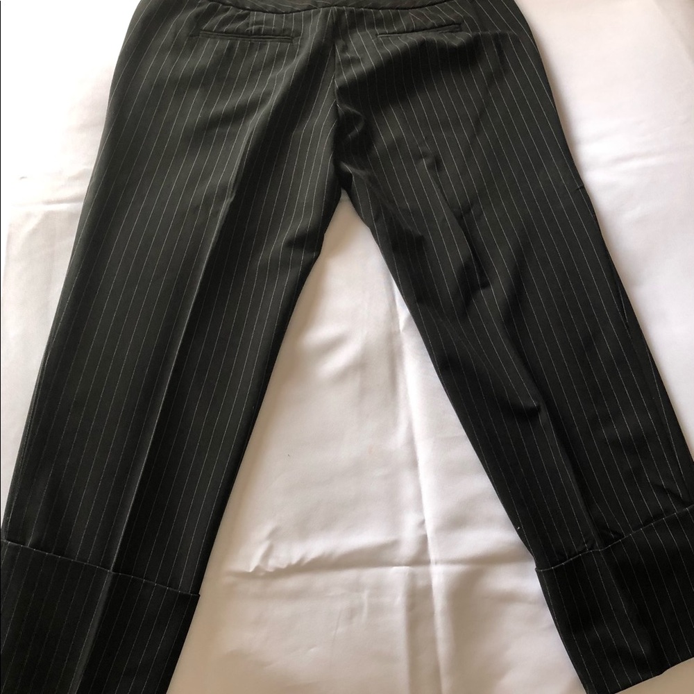 Limited pin stripe ankle length pants. Drew fit.
